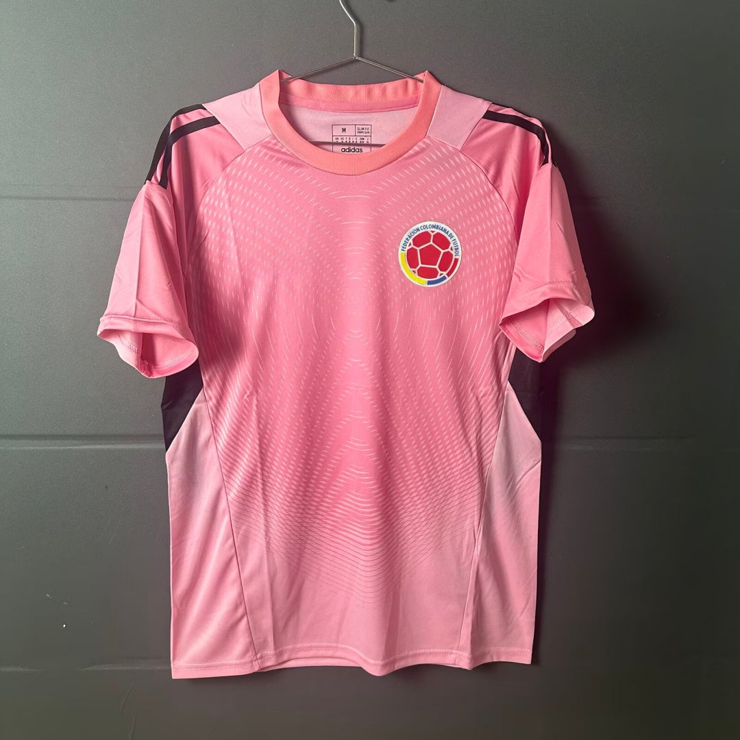 Maillot de gardien de but Colombie 25/26 Le 12 -ème Maillot, jersey vert et jaune avec logo de l'équipe.