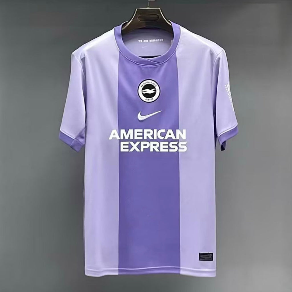Maillot de football Brighton Extérieur Le 12-ème Maillot, taille 25/26, vue de face avec logo et design de l'équipe.
