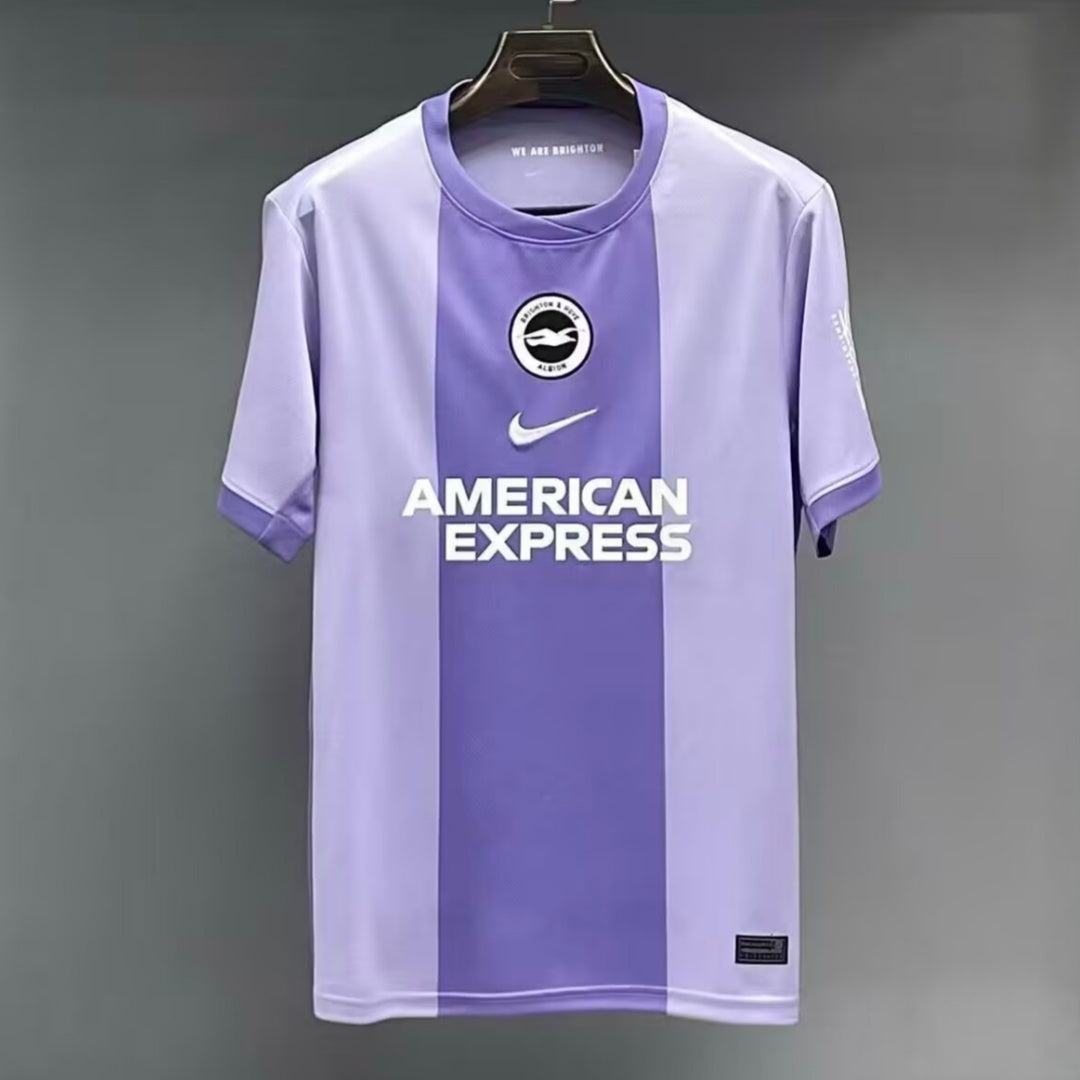 Maillot de football Brighton Extérieur Le 12-ème Maillot, taille 25/26, vue de face avec logo et design de l'équipe.
