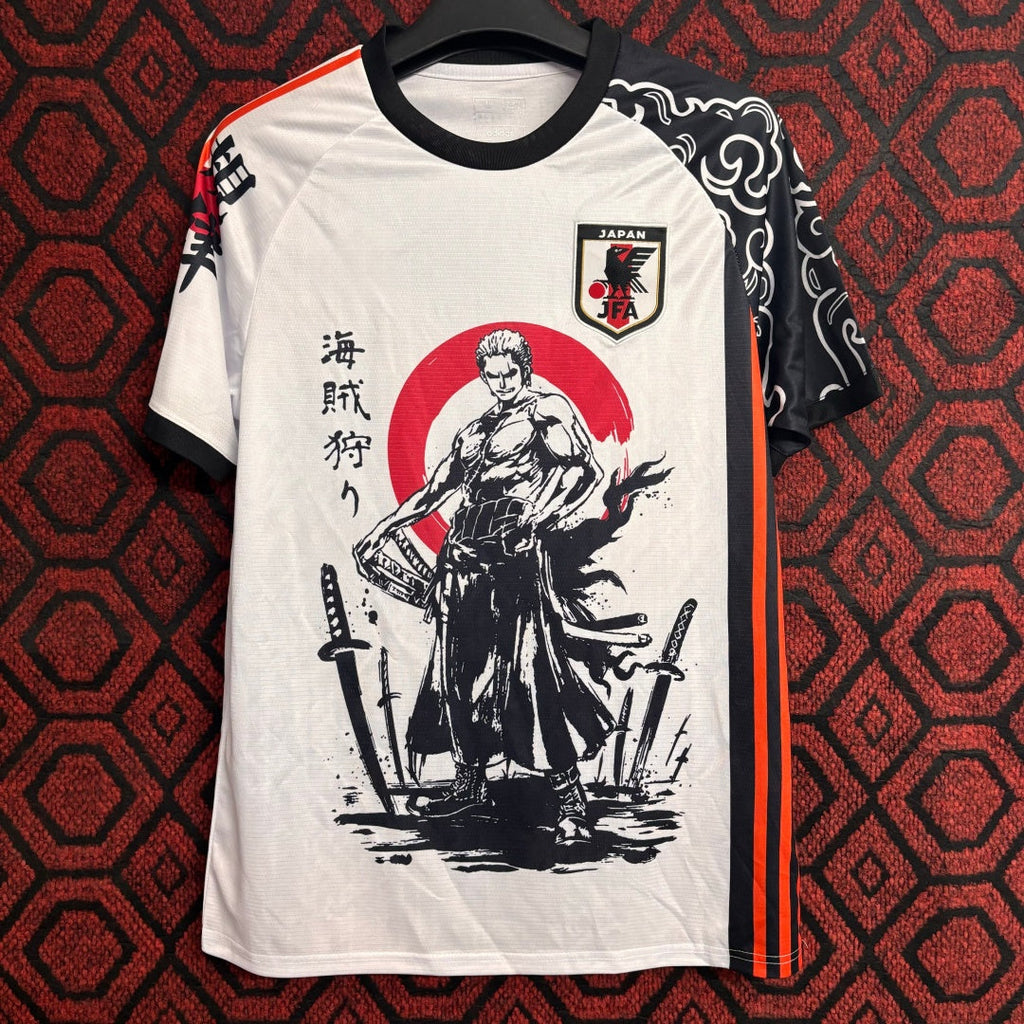 Maillot de football Le 12 -ème Maillot, style japonais anime pour la saison 24/25, avec design spécial rouge et noir.