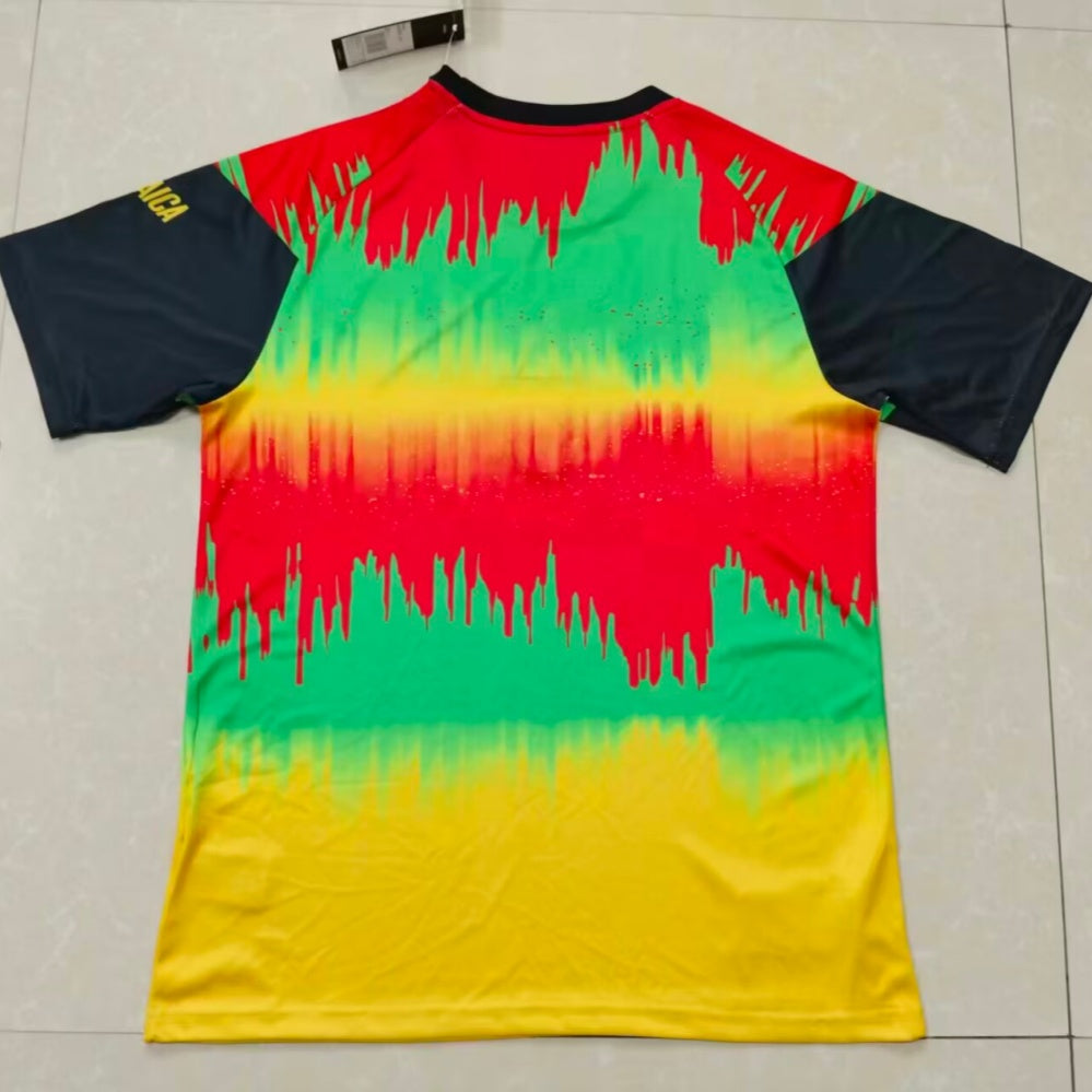 Maillot de football Le 12 -ème Maillot 25/26 Jamaica, maillot sportif avec couleurs vives et logo de l'équipe.