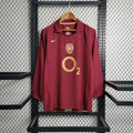 Maillot 05/06 Arsenal rétro à manches longues, maillot de football Le 12 -ème Maillot, design vintage et logo d'équipe visible