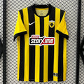 Maillot domicile AEK Athens 25/26 Le 12 -ème Maillot, maillot de football bleu avec logo de l'équipe et détails blancs.