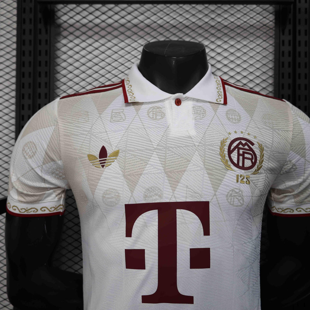 Maillot Bayern Munich concept 2025-26 de Le 12-ème Maillot, vue du devant avec logo et design moderne.