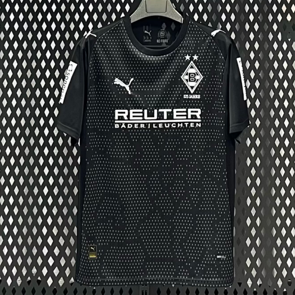 Maillot third Borussia Mönchengladbach Le 12 -ème Maillot, maillot de football bleu avec logo et détails du club.