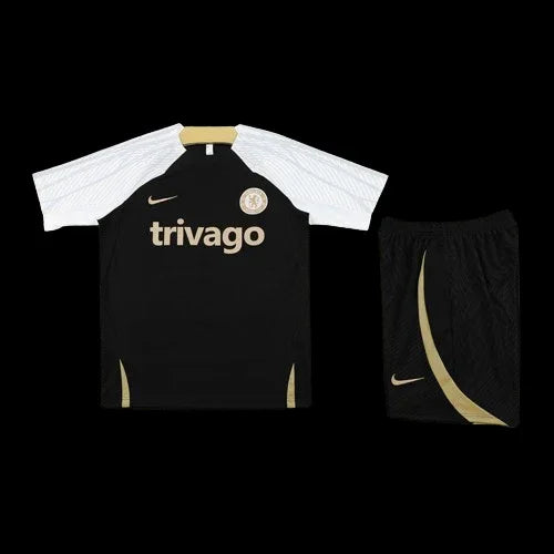 Ensemble Chelsea Le 12 -ème Maillot, vêtements de sport pour hommes, en tissu léger avec logo sur le devant.