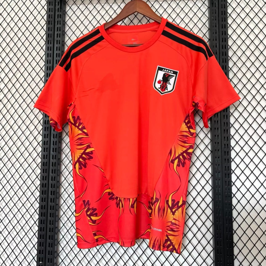 Maillot de gardien de but Japon taille 25/26, marque Le 12 -ème Maillot, devant avec logo et détails bleus et rouges