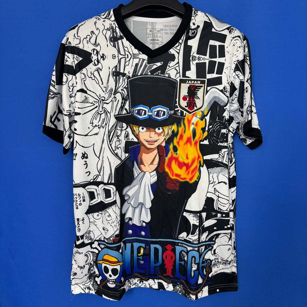Maillot de football 24/25 Japon anime style A, Le 12ème Maillot, design coloré et graphique, devant du maillot.