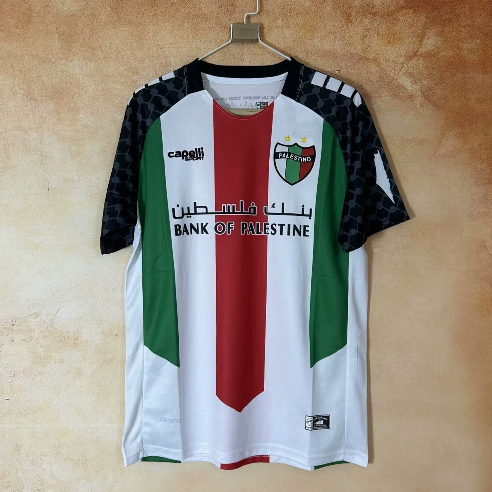 Maillot FC Filastin noir pour enfants 25/26 ans, marque Le 12 -ème Maillot, affiche le logo et détails du design.