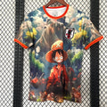 Maillot de football Japon 2024-2025 Le 12ème Maillot, design anime spécial D, vue de face avec logo et motifs colorés.