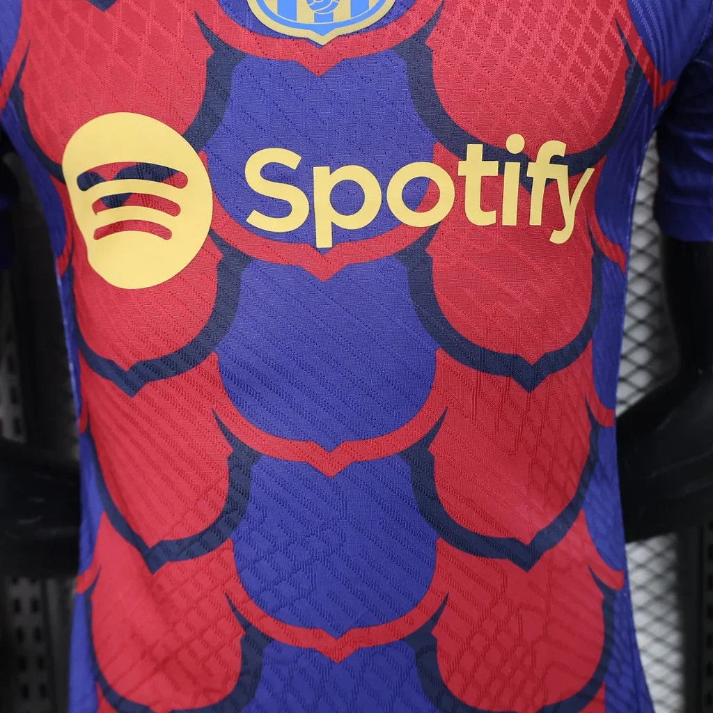 Maillot de football FC Barcelone 2024-2025 Pre-Match Le 12, maillot officiel avec logo du club et design moderne.