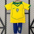 Ensemble enfant brésilien 2004 rétro, maillot Le 12ème Maillot, logo et couleurs du Brésil, vêtement de sport pour enfant