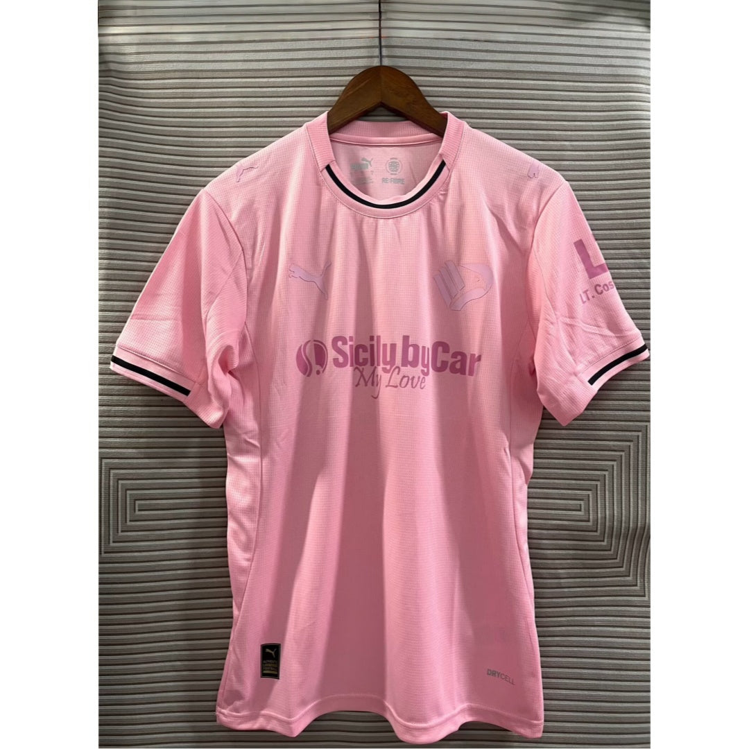Maillot extérieur Le 12 -ème Palermo 25/26, maillot de football avec logo et détails en bleu et blanc.