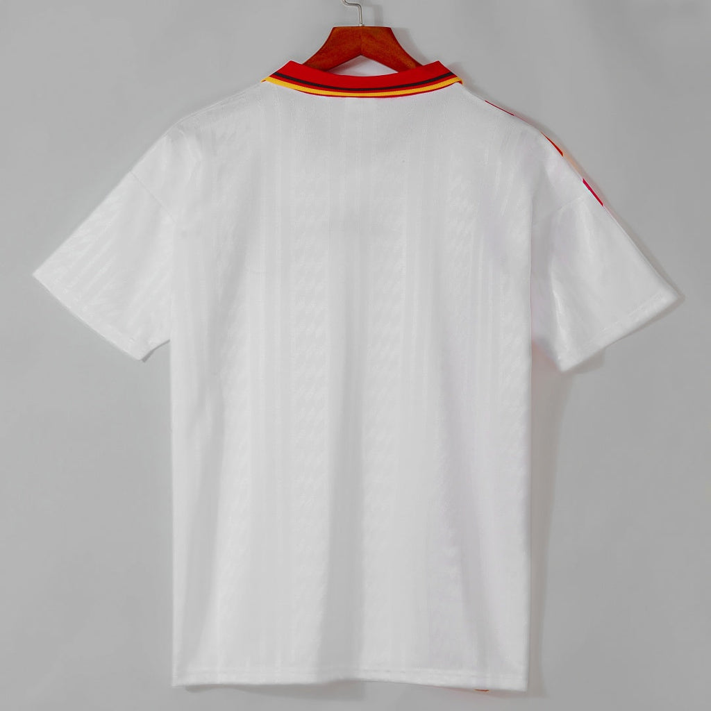 Maillot extérieur de l'équipe d'Espagne 1994, style rétro, marque Le 12 -ème Maillot, maillot de football vintage.