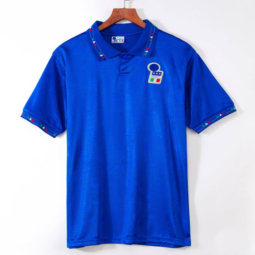 Maillot domicile Italie 1994 rétro, Le 12 -ème Maillot, maillot de football italien vintage avec logo national, vue front.