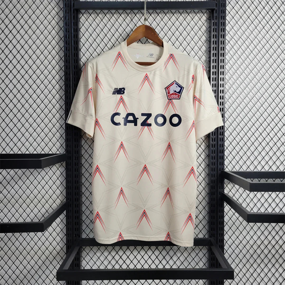 Maillot Lille 2023-24 Le 12 -ème Maillot, maillot de football avec logo et design officiel, vue de face.