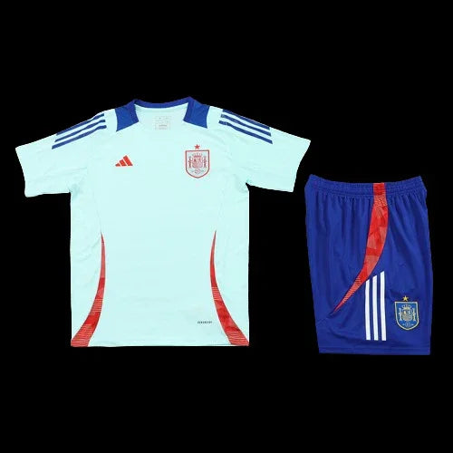 Ensemble Espagne de Le 12 -ème Maillot, maillot de football avec logo de l'équipe, vue de face sur fond blanc.