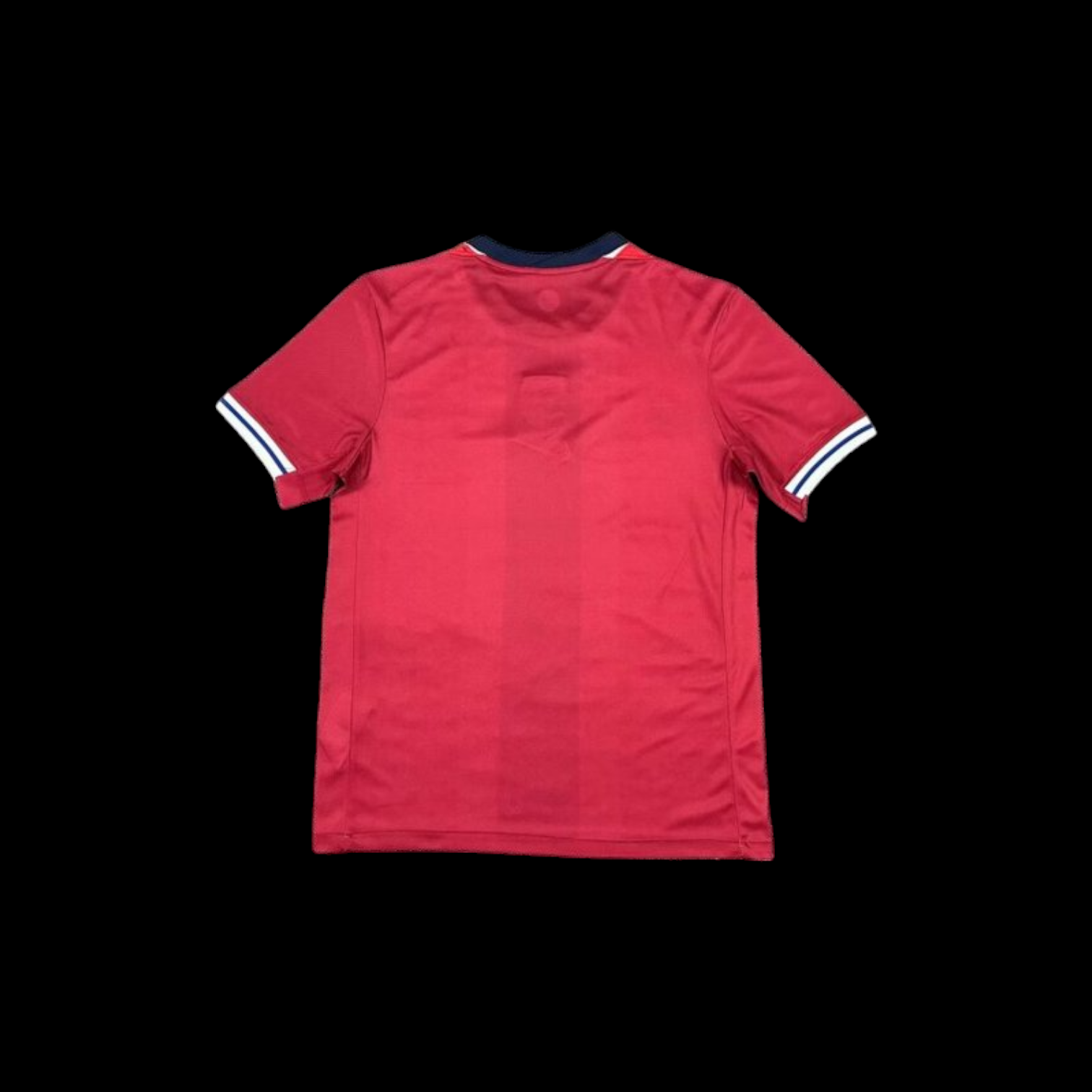 Maillot domicile 24/25 de la Norvège, Le 12 -ème Maillot, maillot de football avec logo et détails en rouge et blanc.