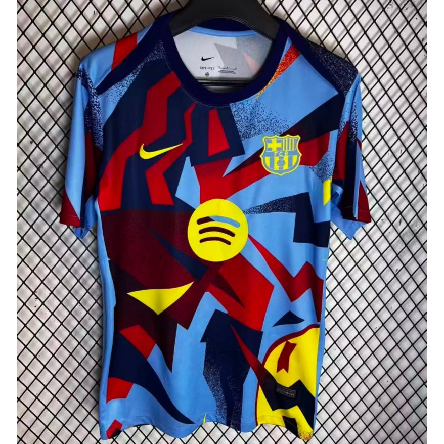 Maillot de football Barcelone 25/26, jersey spécial de la marque Le 12 -ème Maillot, vue front avec logo et détails du club.