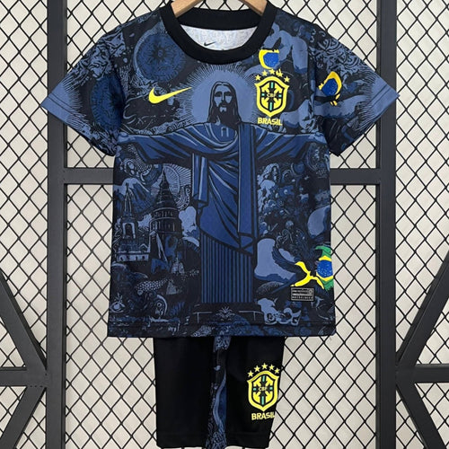 Ensemble pour enfant 24/25 ans Le 12 -ème Maillot, maillot noir Brésil spécial A, vêtements pour jeunes enfants.