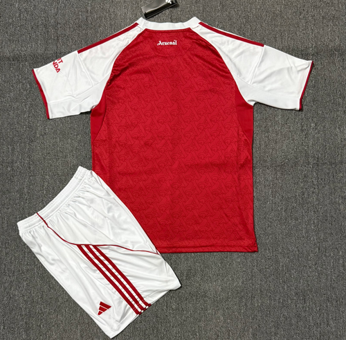 Ensemble enfant Arsenal domicile Le 12 -ème Maillot, maillot et short vert avec logo du club, pour enfants 25/26 ans.