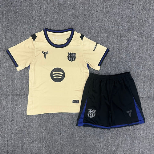 Ensemble pour enfant Le 12 -ème Maillot Barcelone 25/26 ans, tenue extérieure avec logo de l'équipe de football.