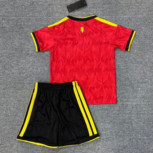 Ensemble enfant 25/26 ans, maillot Belgique domicile Le 12 -ème Maillot, vêtements de sport pour jeune garçon.