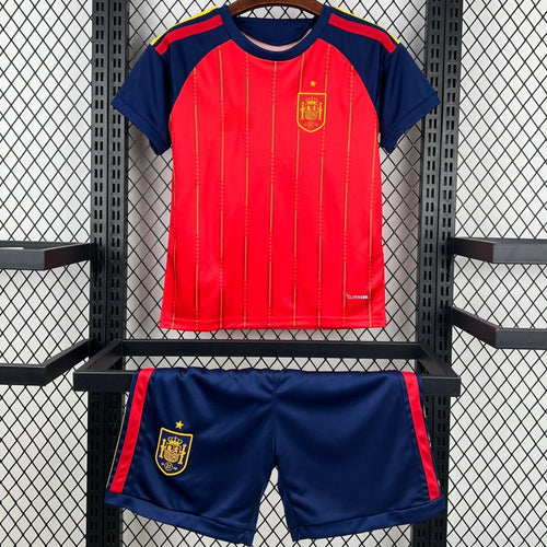 Ensemble enfant 25/26 ans Le 12 -ème Maillot, maillot domicile Espagne, vêtement pour garçon ou fille, style sportif.
