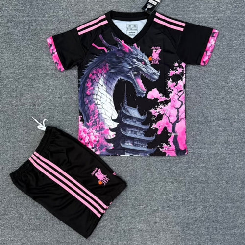 Ensemble enfant 25/26 ans Le 12 -ème Maillot avec motif dragon rose, style japonais pour garçon ou fille.