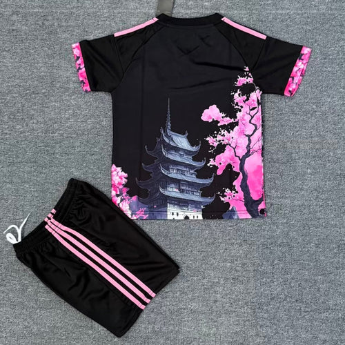Ensemble pour enfant 25/26 ans Le 12 -ème Maillot, japonais rose avec dragon, costume coloré et confortable pour les jeunes enfants.