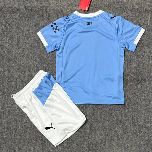Ensemble enfant Manchester City domicile Le 12 -ème Maillot, maillot et short bleu pour jeune garçon de 2-3 ans.