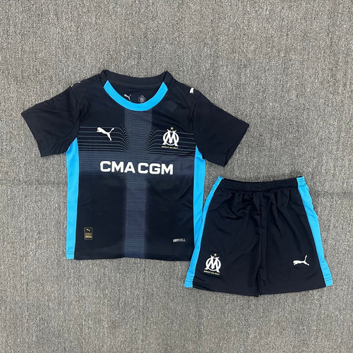 Ensemble pour enfant 25/26 ans Le 12 -ème Maillot Marseille extérieur, vêtements pour jeunes enfants, image en plein air