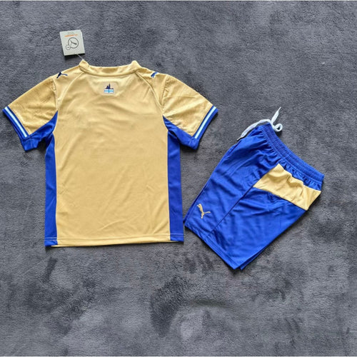 Ensemble enfant Marseille Third Le 12 -ème Maillot, veste et pantalon pour 2-3 ans, couleurs bleues et blanches.