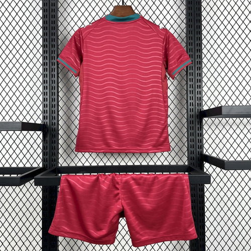 Ensemble enfant Portugal domicile Le 12 -ème Maillot, maillot et short pour 2-3 ans, couleur rouge et vert.
