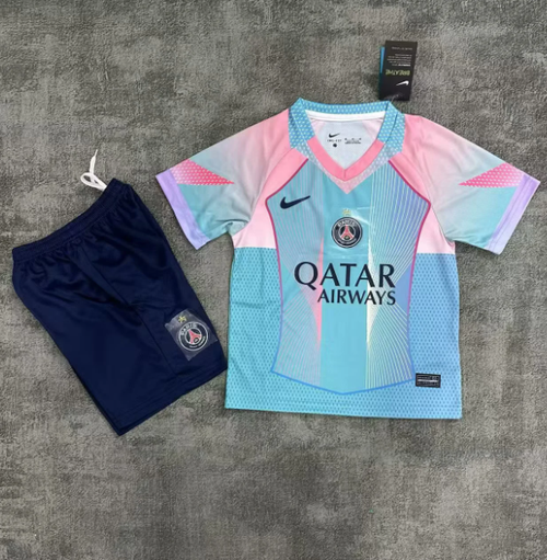 Ensemble enfant PSG Le 12 -ème Maillot bleu pour taille 25/26, vêtements pour jeunes fans de football.