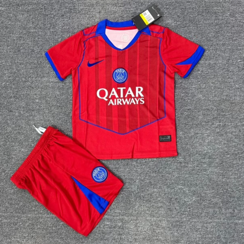 Ensemble enfant PSG third 25/26 ans, maillot et short Le 12 -ème Maillot, vêtements de sport pour jeune supporter.