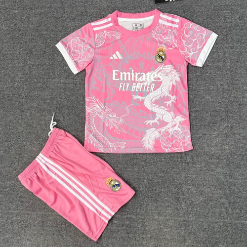 Ensemble enfant Real Madrid rose dragon, taille 25/26 ans, de la marque Le 12 -ème Maillot, costume sportif pour enfants.