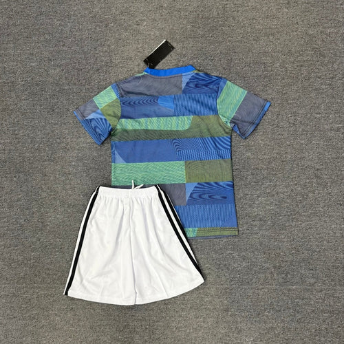 Ensemble pour enfant Real Madrid bleu 25/26 ans, marque Le 12 -ème Maillot, vêtements sportifs pour jeunes fans.