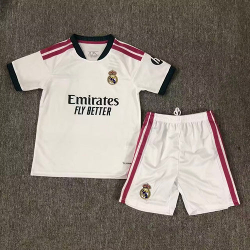 Ensemble enfant Real Madrid domicile Le 12-ème Maillot, maillot et short pour enfants de 2-3 ans, maillot de football.