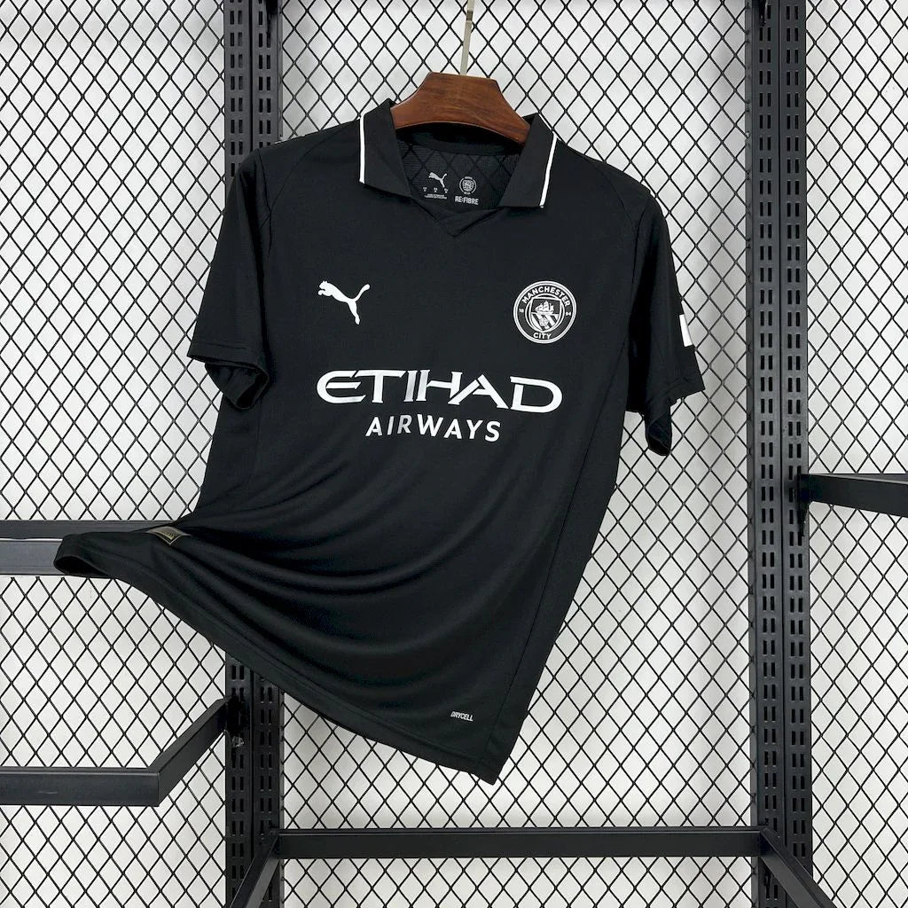 Maillot Manchester City 2025-26 pour enfants, Le 12 -ème Maillot, veste de football avec logo et détails bleus et blancs