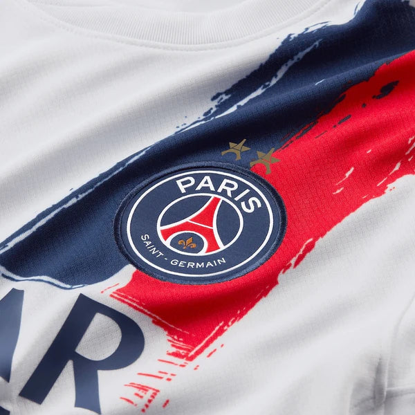 Maillot extérieur PSG 25/26 Champions Le 12ème Maillot, version fan, dos back-to-back, taille 2XL, logo PSG et détails de championnat