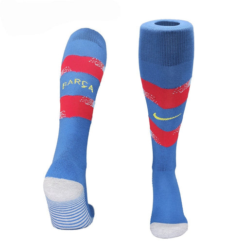 Chaussettes Barcelone Le 12 -ème Maillot, confortables en coton, avec logo de l'équipe de football FC Barcelone.