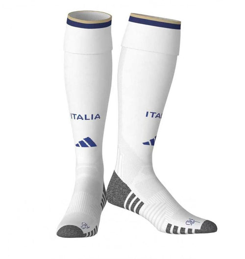 Chaussettes blanches Italie Le 12 -ème Maillot, en coton, motif simple, confortables et adaptées à la mode décontractée.
