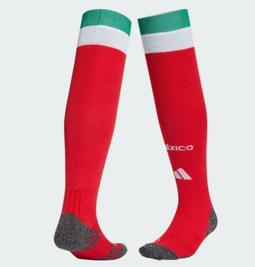 Chaussettes domicile Mexique Le 12 -ème Maillot, bleu et blanc avec motifs nationaux, coton confortable.
