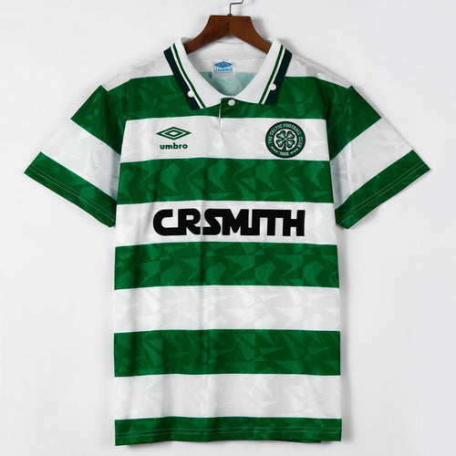 Maillot domicile rétro Celtic 1989-1991 de Le 12 -ème Maillot, maillot de football vintage avec logo et détails authentiques.