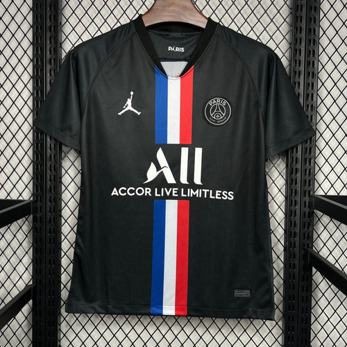 Maillot domicile rétro PSG 2019-2020 Le 12 -ème Maillot, maillot de football parisien vintage, vue de face.