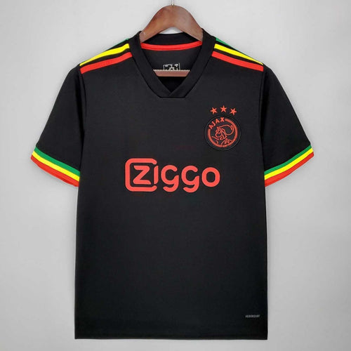 Maillot AJAX 21/22 troisième, marque Le 12 -ème Maillot, en tissu sportif avec logo Ajax et design distinctif.