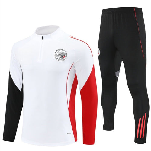 Ensemble Ajax blanc pour enfants, taille 25/26, de la marque Le 12 -ème Maillot, avec maillot et short assortis.