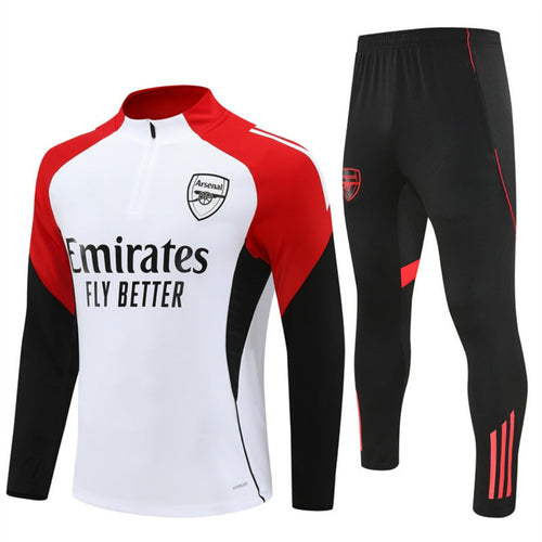 Ensemble Arsenal blanc pour 25/26 ans de la marque Le 12 -ème Maillot, maillot et short assortis.