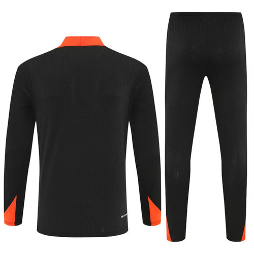 Ensemble de football Brésil noir Le 12 -ème Maillot, maillot et short assortis pour enfants, taille 25/26.